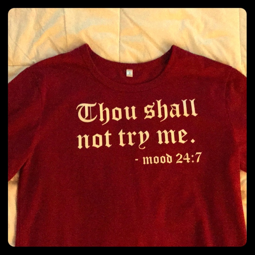 Cute red and white tee